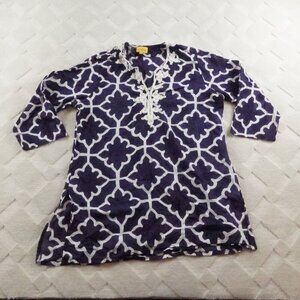 Roberta Roller Rabbit Navy and White Tunic